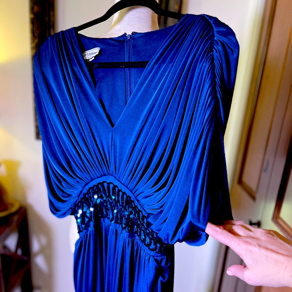 Vintage 1970s Blue Jumpsiut